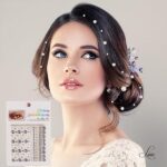 نمای مروارید چسبی روی مو