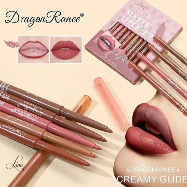 مداد لب پیچی دراگون ضد آب طیف قهوه ای