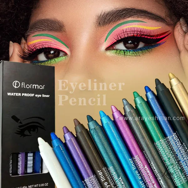 پک مداد چشم رنگی شمعی 12رنگ